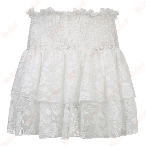 leisure sweet pleated fluffy skirts